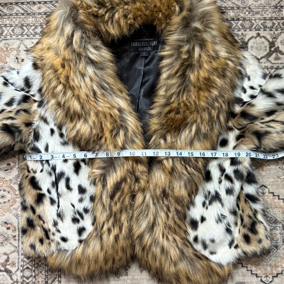 Donna Salyers Fabulous-Furs Faux Fur Animal Print Jacket - Size Medium - Picture 8 of 11